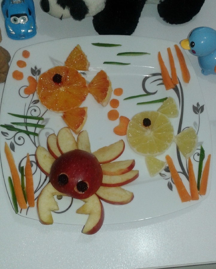 بشقاب میوه برای گلپسرم❤