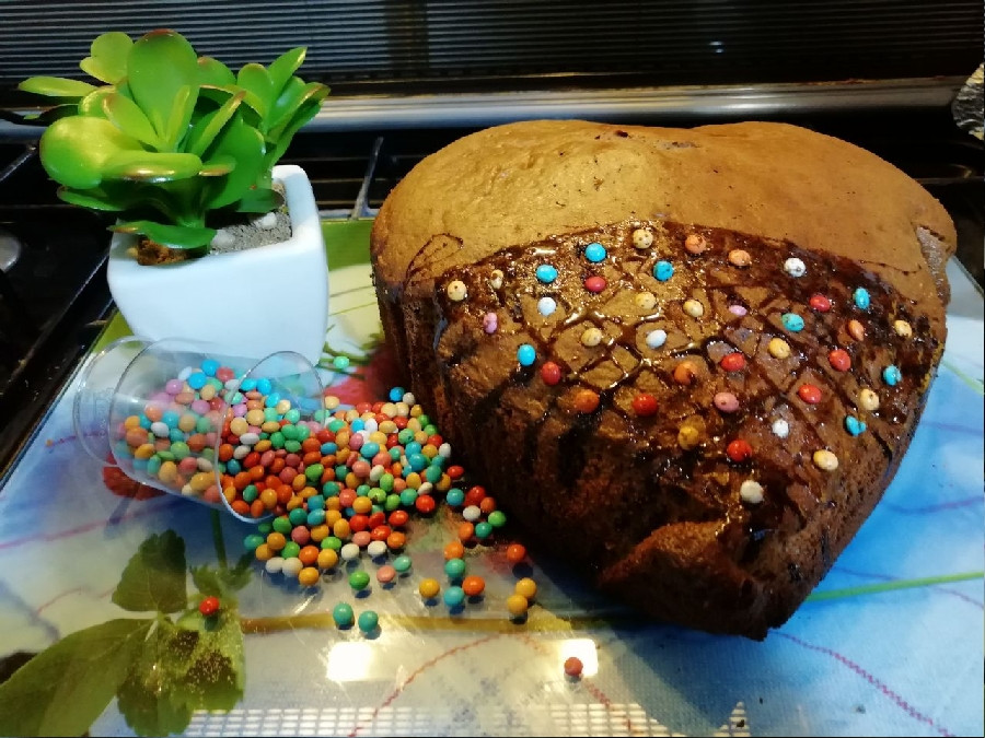 عکس کیک با طعم‌قهوه و کاکائو