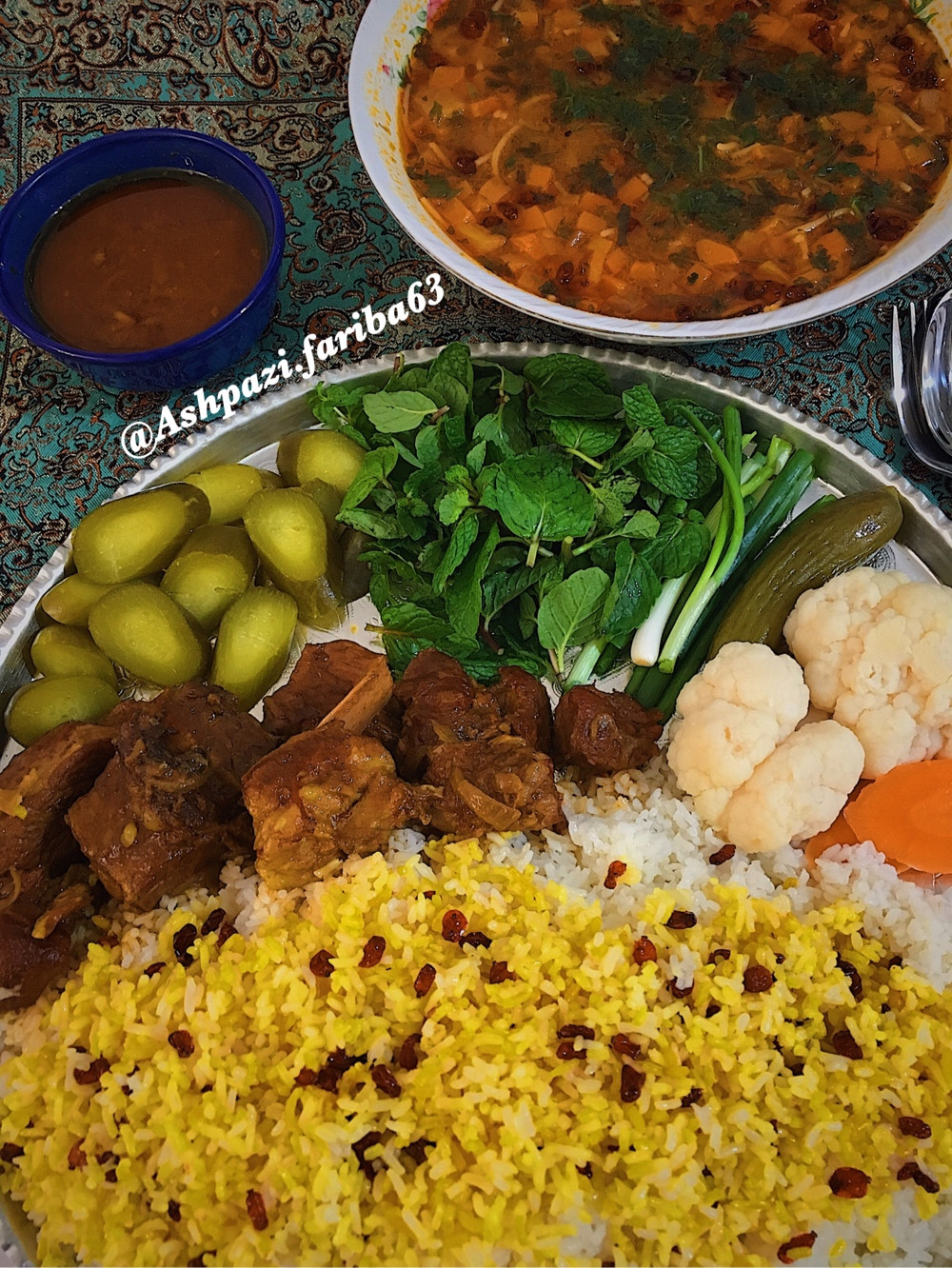 عکس چلو گوشت مجلسی