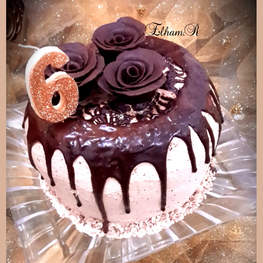 عکس کیک شکلاتی ، ژله تصویری 
