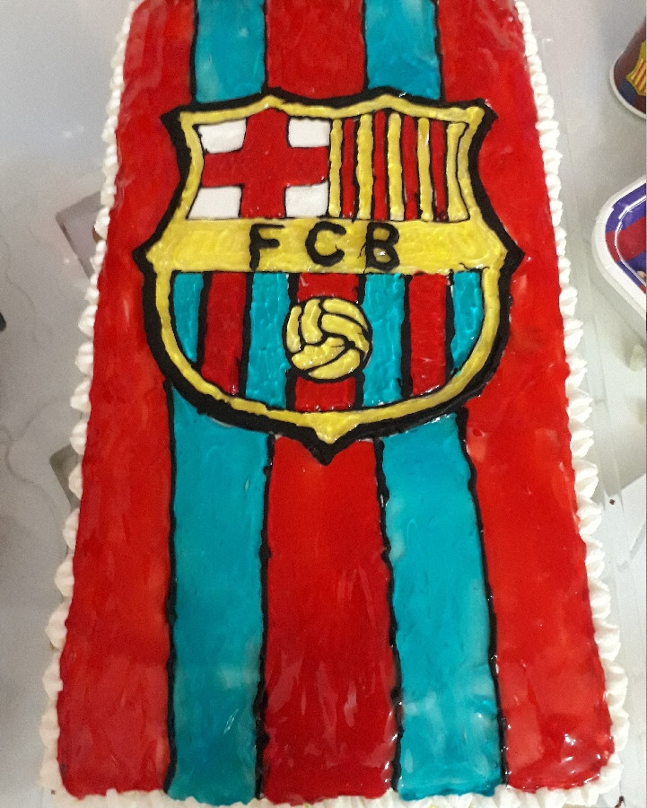 عکس کیک تولد بارسلونا خودم پز