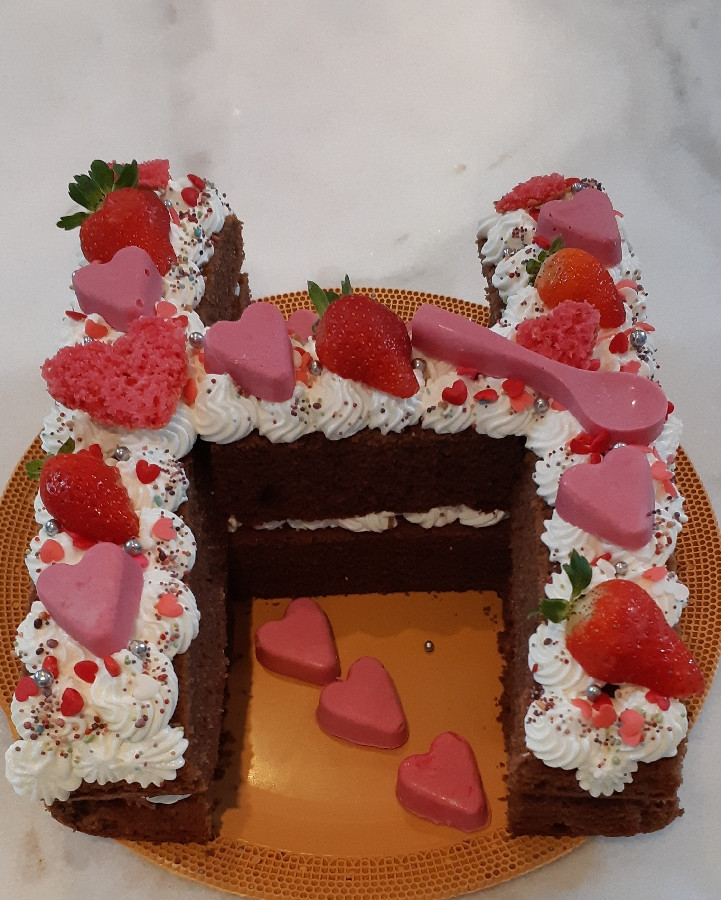 کیک سابله  برای ولنتاین