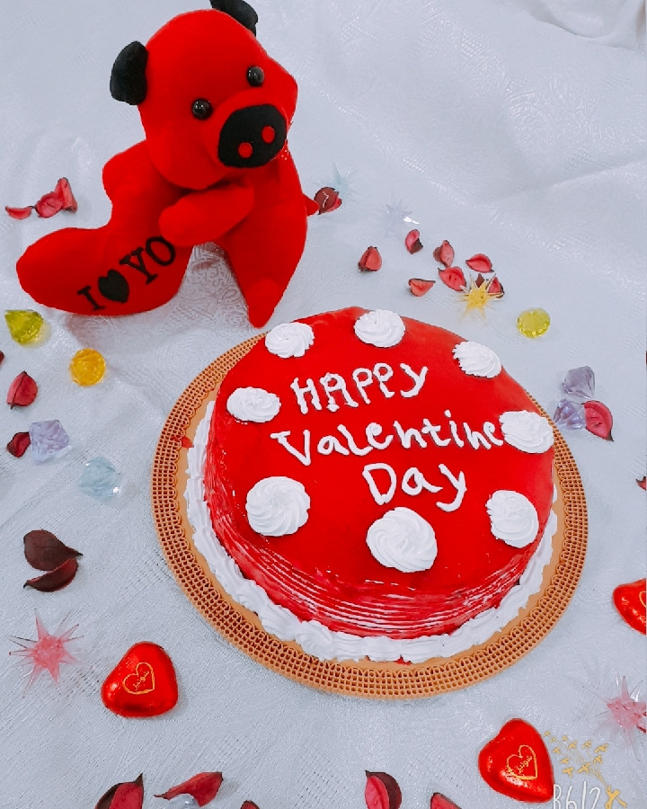 عکس کیک زیبای من به مناسبت روز عشق Happy Valentine Day❤