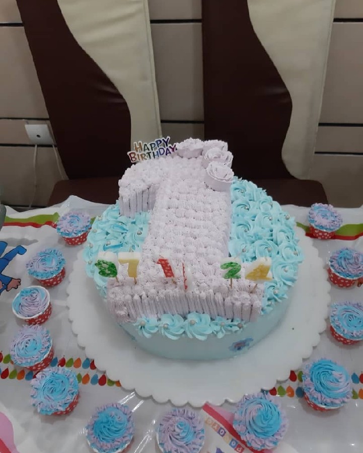 عکس کیک تولد گل پسرم