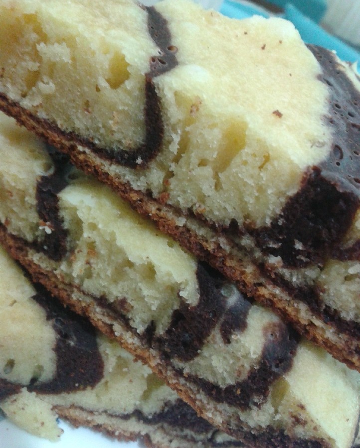 کیک زبرا تابه ای