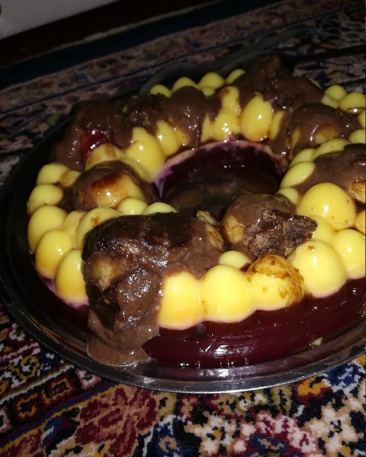 عکس کاسترد با ژله