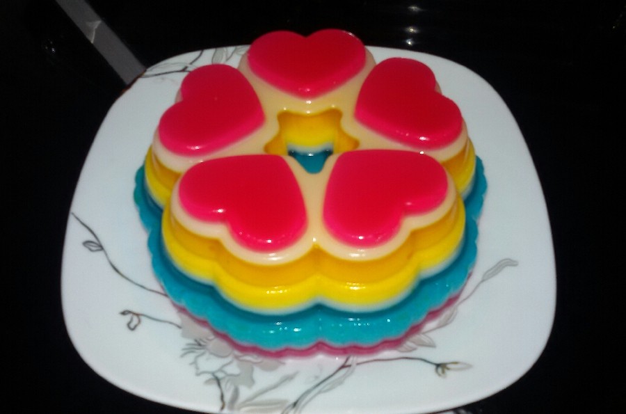 عکس ژله رنگین کمان