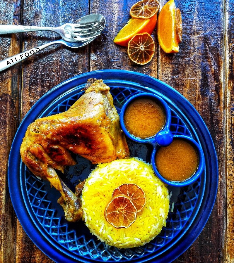 عکس سلام دوستای گلم خوبین خوشین امروز اومدم با مرغ پرتقالی خوشمزه.