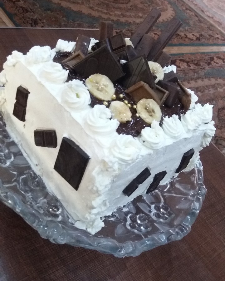 کیک تولد خودم پز برای برادر شوهر گلم