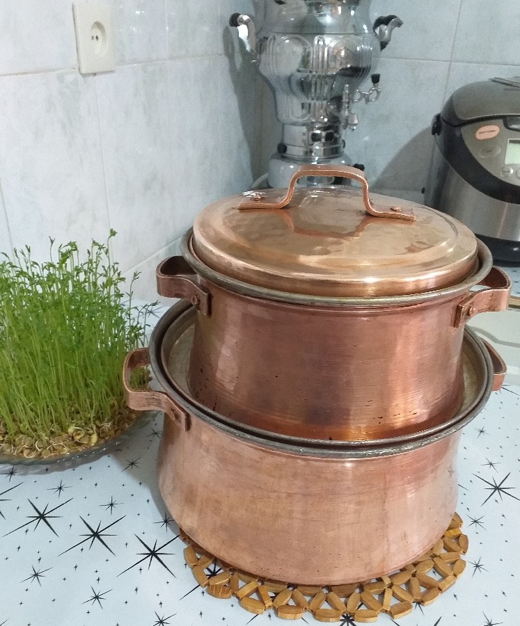 برق انداختن قابلمه مسی