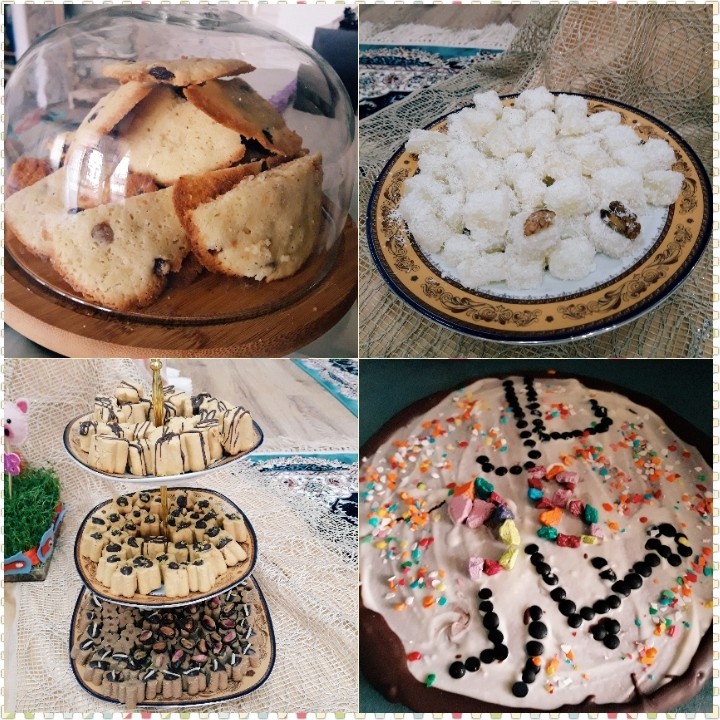 عکس شیرینی های که واسه عید ۹۸پختم...