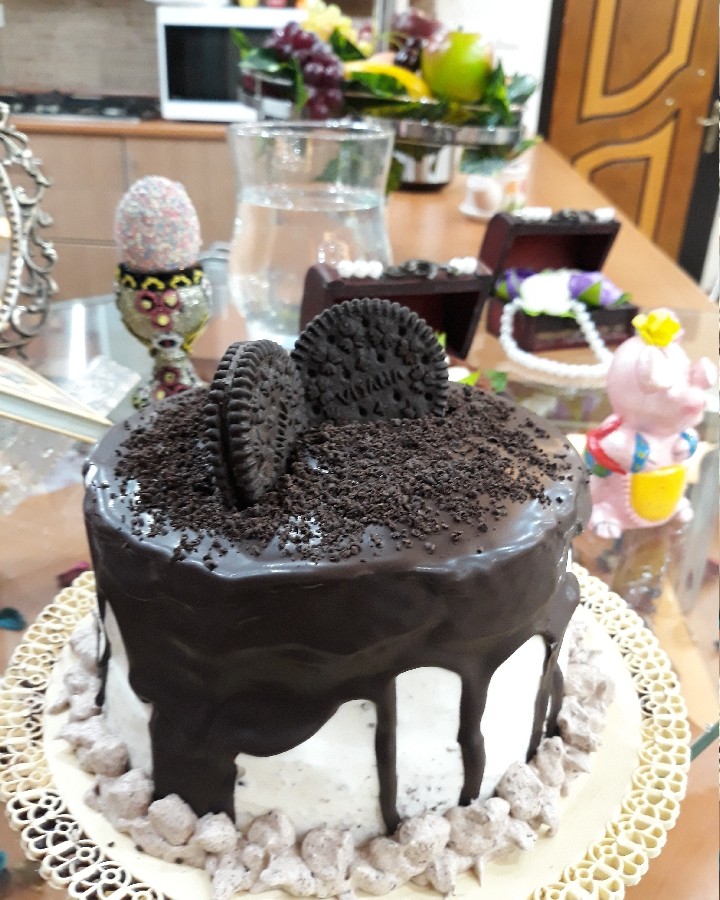 عکس کیک خامه شکلاتی 