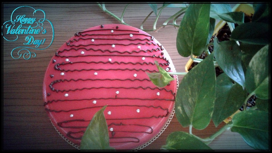عکس کیک شیفون باروکش ژله برای تولدم 