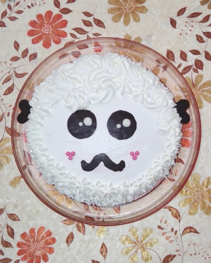 کیک خامه ای کار آبجی جان هنرمندم