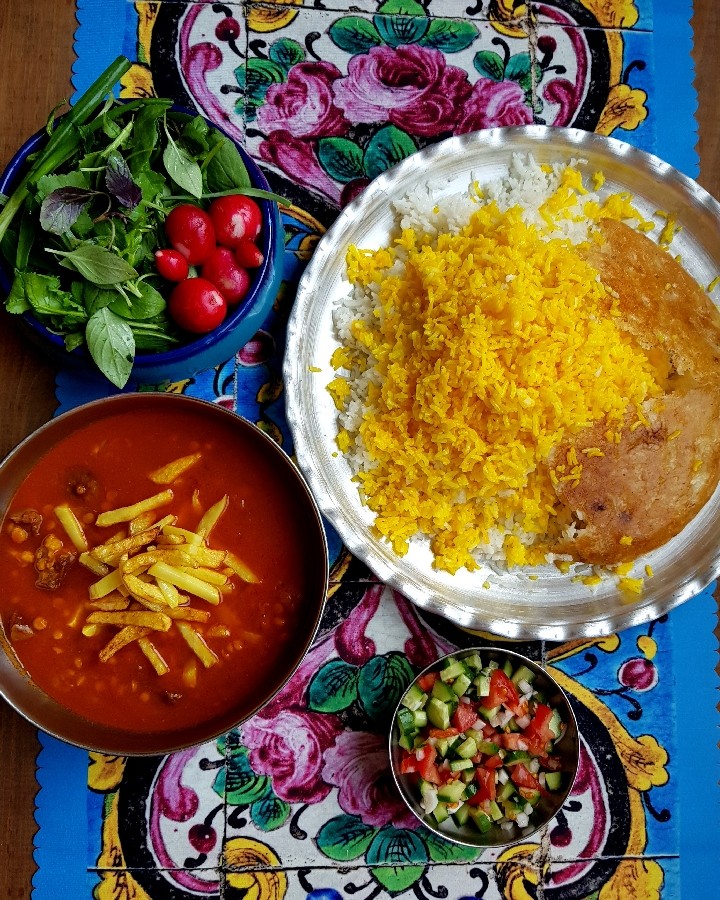 عکس چلو خورش قیمه