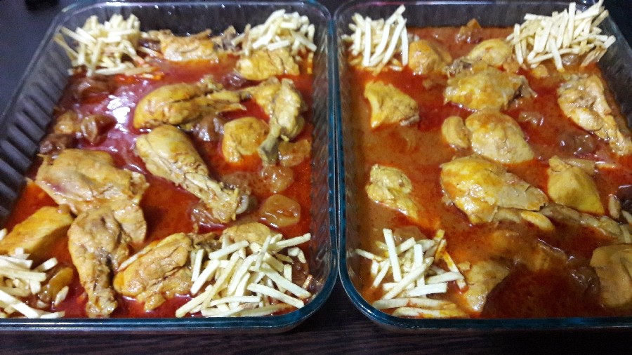 عکس خورش مرغ وآلو