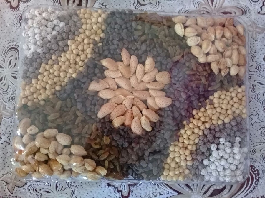 عکس شیرینی برنجی و تزیین اجیل