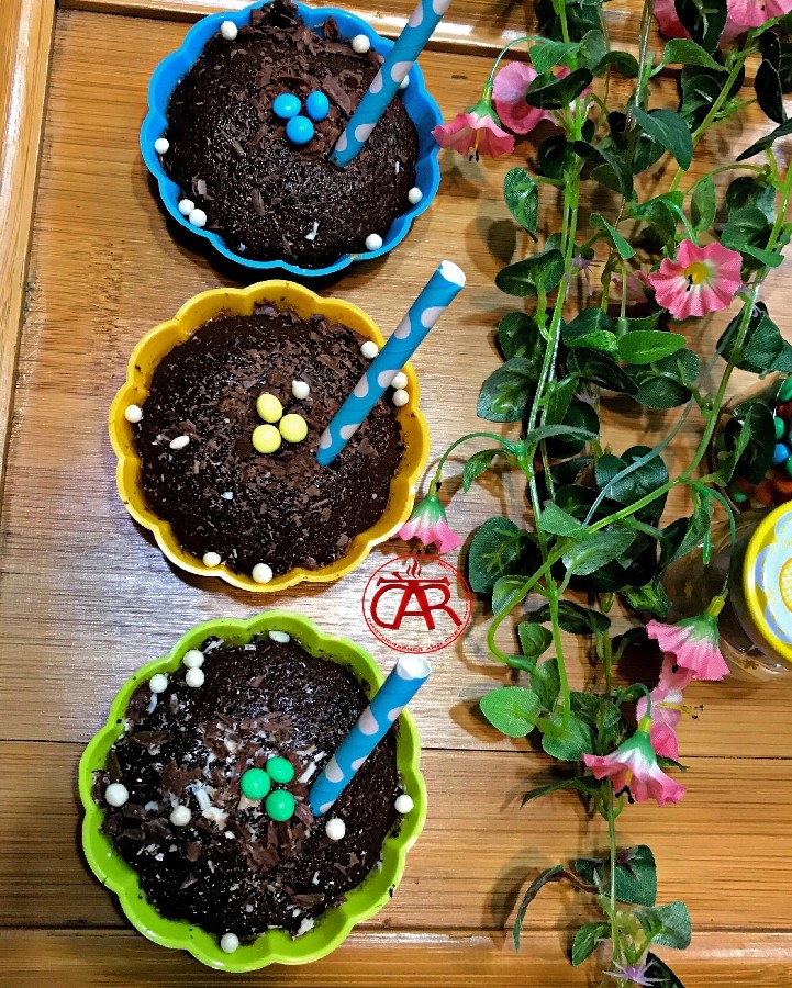 عکس کاپ کیک شکلاتی باپاتیسیر