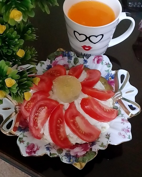 سالاد الویه طرح گل ۷