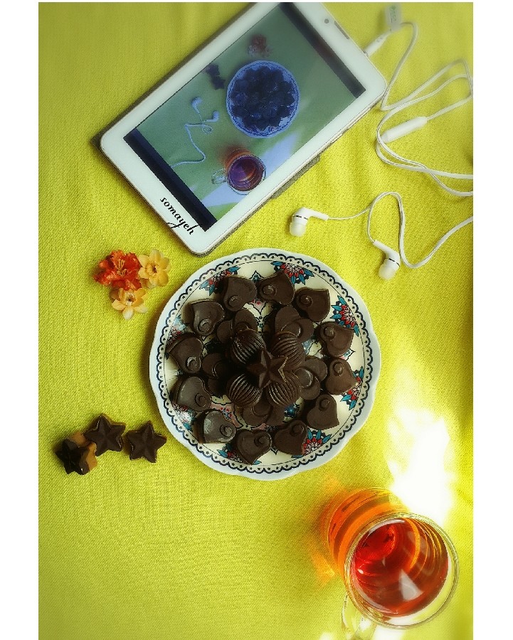 عکس برشتوک نخودچی شکلاتی