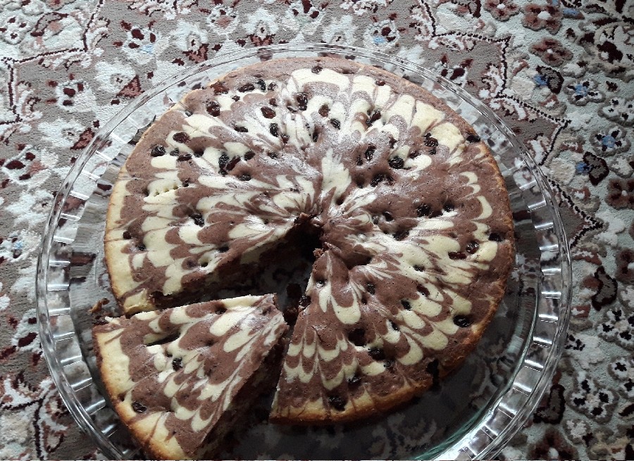 عکس زبرا کیک با کشمش