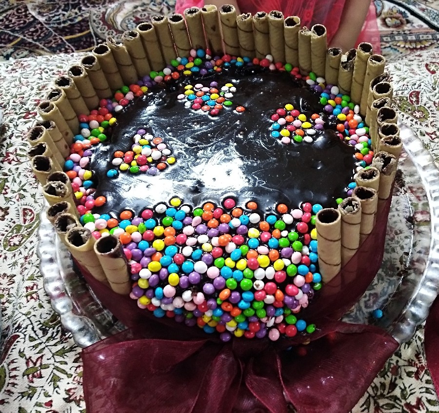 کیک خیس شکلاتی با روکش گاناش 