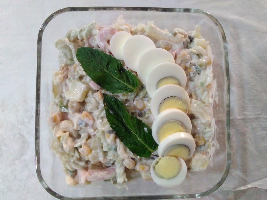 سالاد ماکارونی خوشگل و خوشمزه