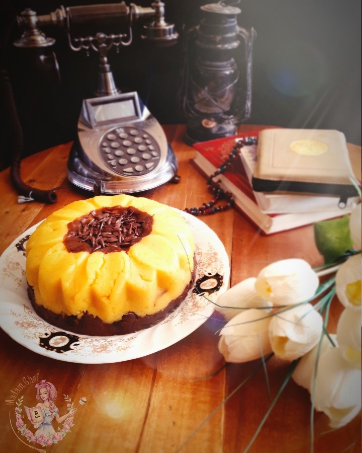 عکس حلوای شیر شکلاتی