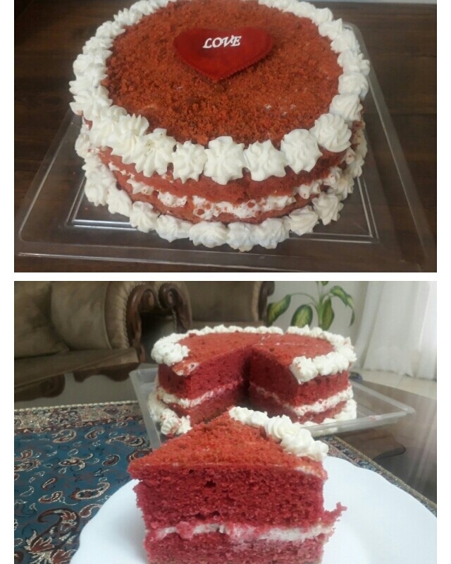 عکس کیک قرمز مخملی (ردولوت)