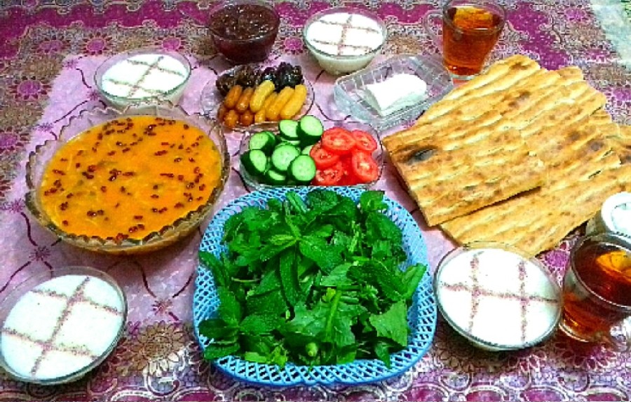 عکس سفره افطاری (ساده)