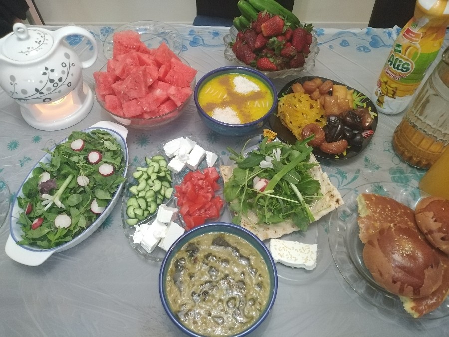 عکس میز افطاری 