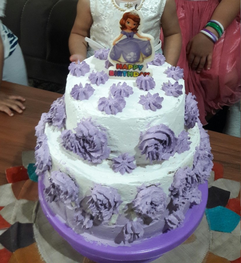 عکس کیک تولد دو طبقه 