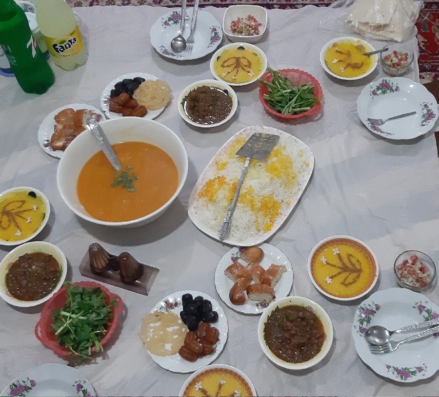 عکس افطاری خونه مادرشوهرم