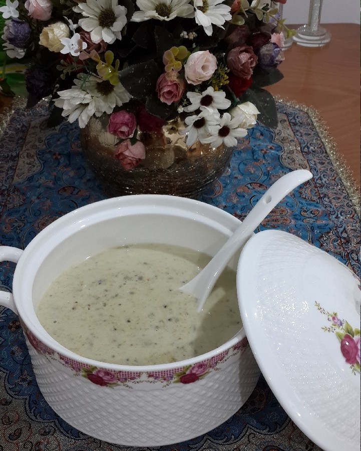 عکس افطاری امروز سوپ شیر خوشمزه