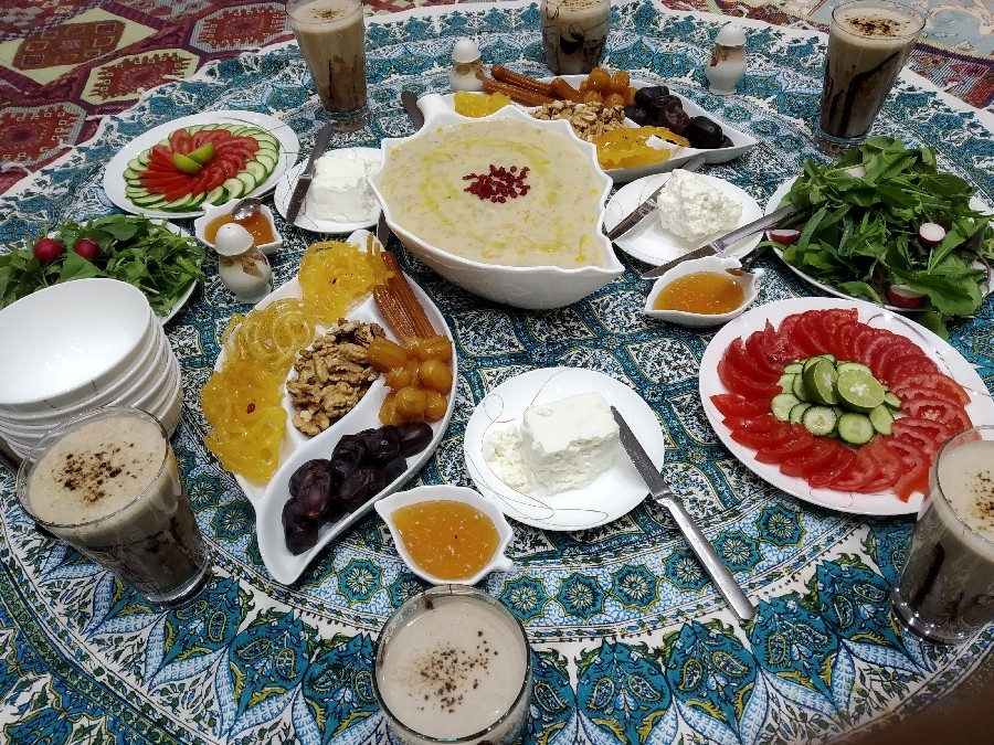 عکس سفره افطاری رمضان