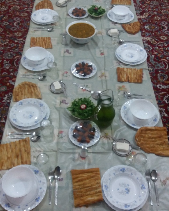 عکس سفره ی افطاری