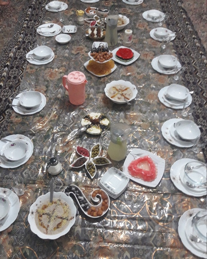 عکس سفره افطار