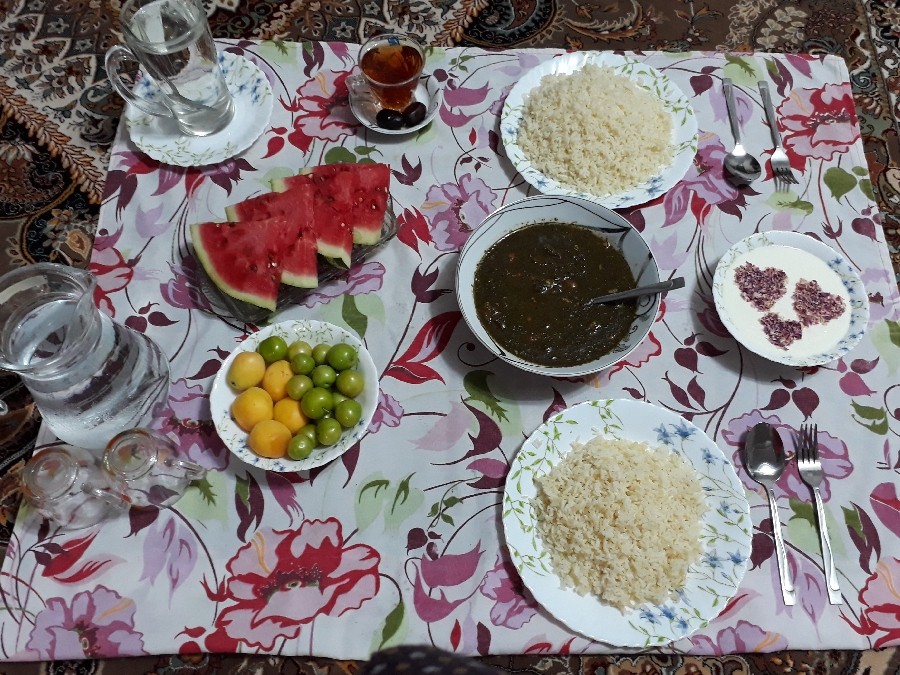 عکس سفره افطار