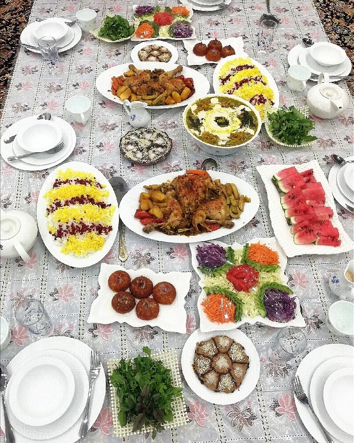 عکس سفره افطار، بیست و چهارم رمضان
