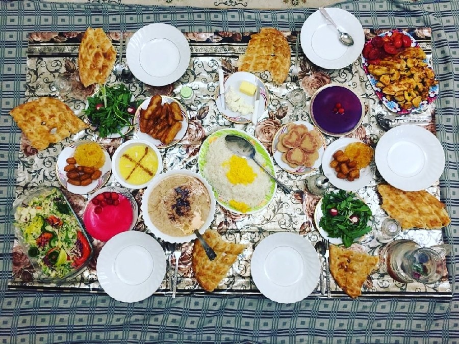 عکس افطاری  خونه مامان