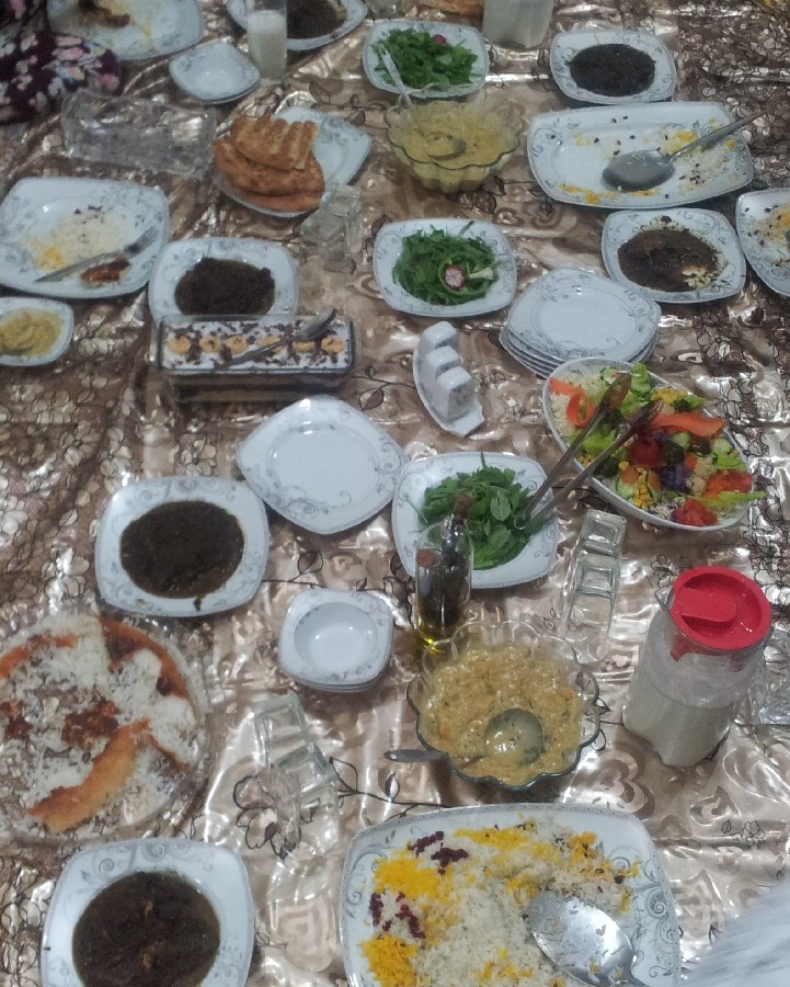 عکس سفره افطار رمضان ۹۸