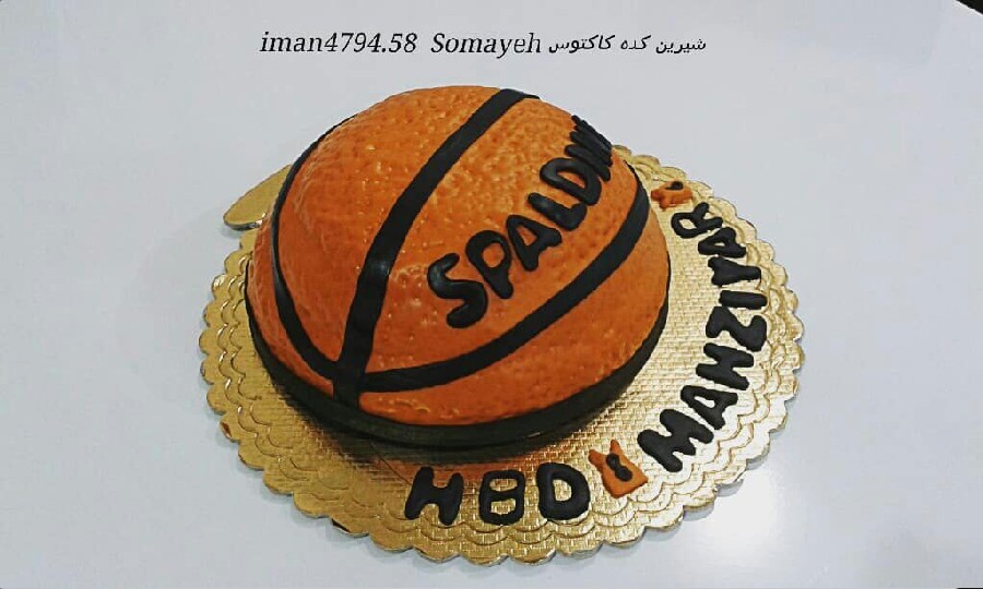 عکس کیک توپ بسکتبال 
کیک فوندانت