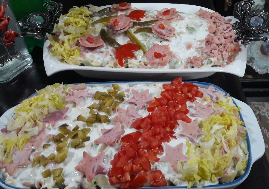 عکس سالاد ماکارانی هنر زنداداش عزیزم