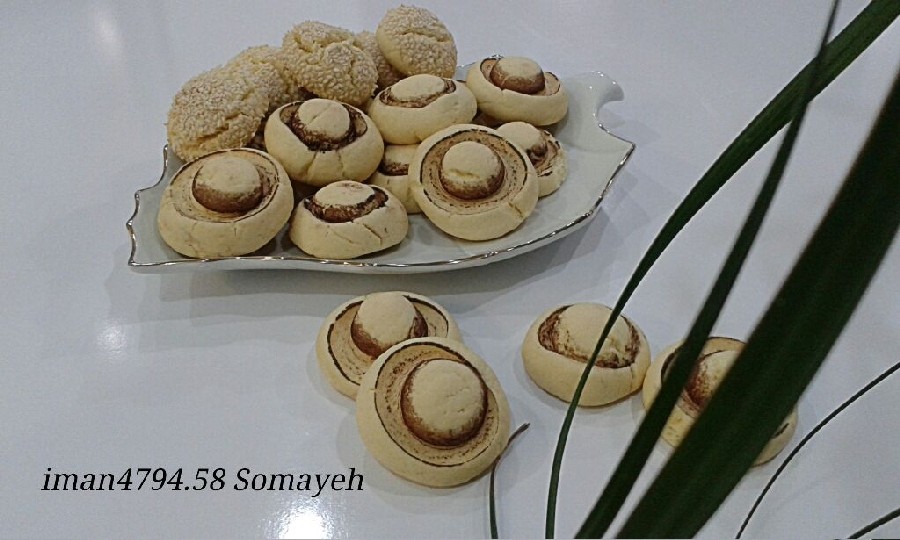 عکس شیرینی شیک شیرینی قارچی و کنجدی