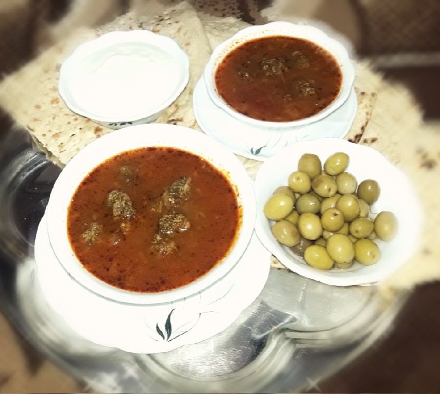 عکس گوشت و شوید