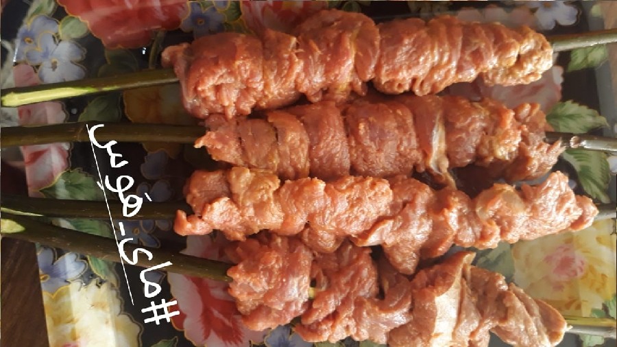 کباب برگ با گوشت شتر مرغ