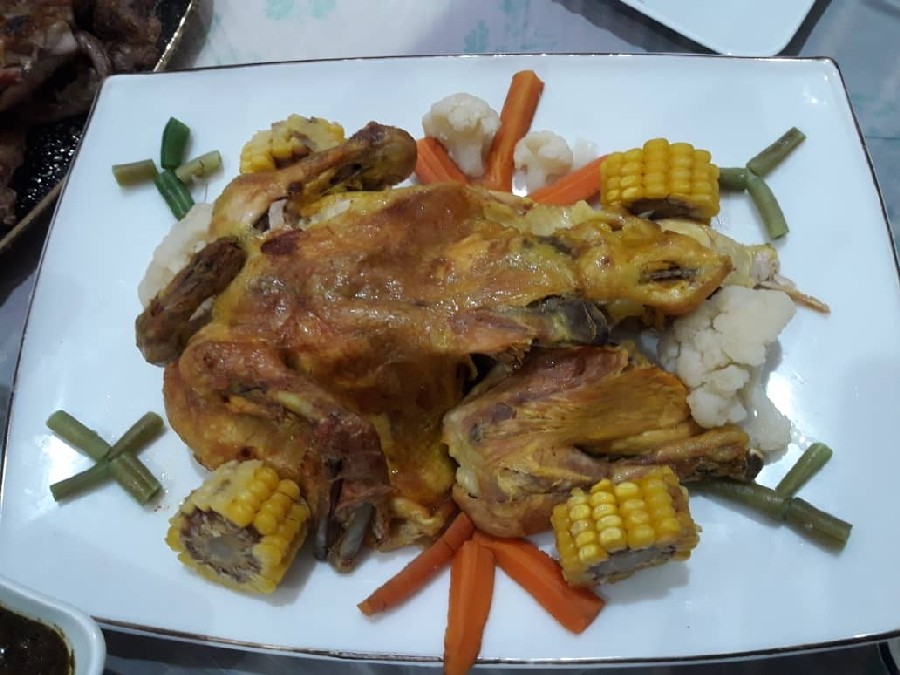 عکس مرغ آب پز