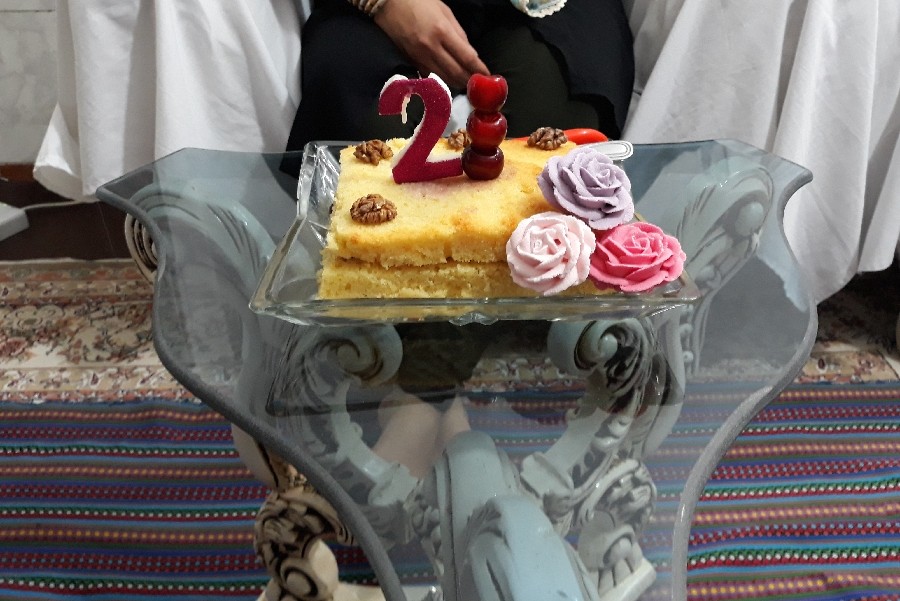 عکس کیک تولدم که جاری جونم زحمت کشیدن 