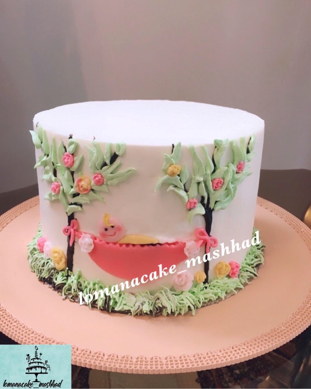 عکس کیک با تم نوزاد