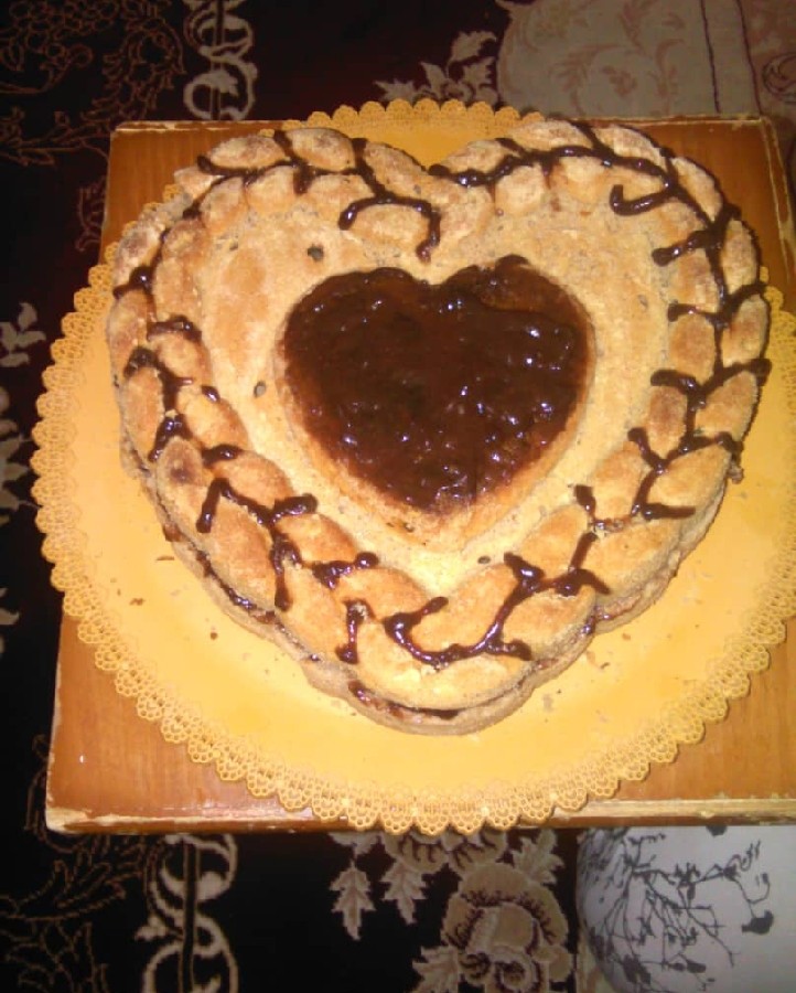 کیک باقالب سیلیکونی ومارمالاد 